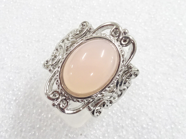 JAPANESE KIMONO / ANTIQUE COLORED STONE RING (SIZE 18)